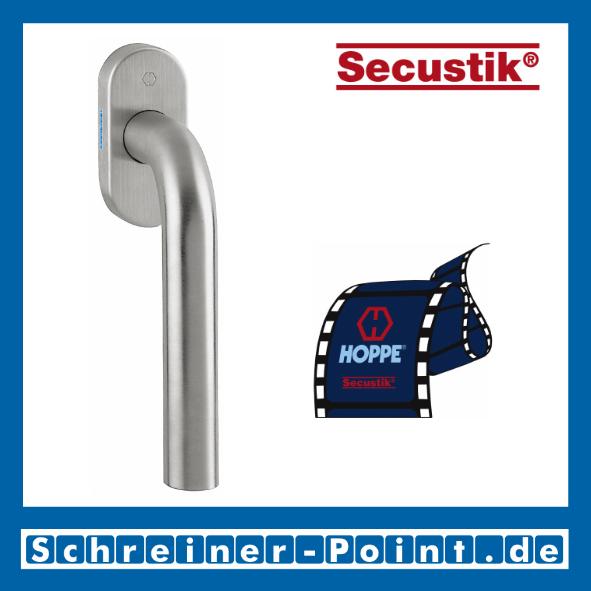 Hoppe Bonn Edelstahl Fenstergriff F69 Secustik E050/US956